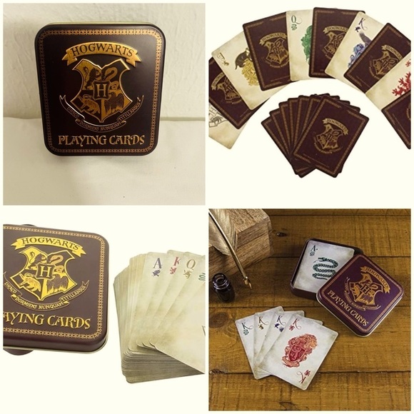 Harry Potter Hogwarts Wizarding World Playing Cards Collectible Tin Case New - Picture 1 of 3